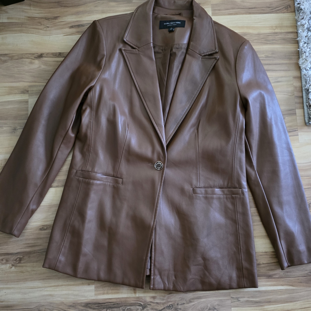 Marc New York Brown Leather Women's Jacket